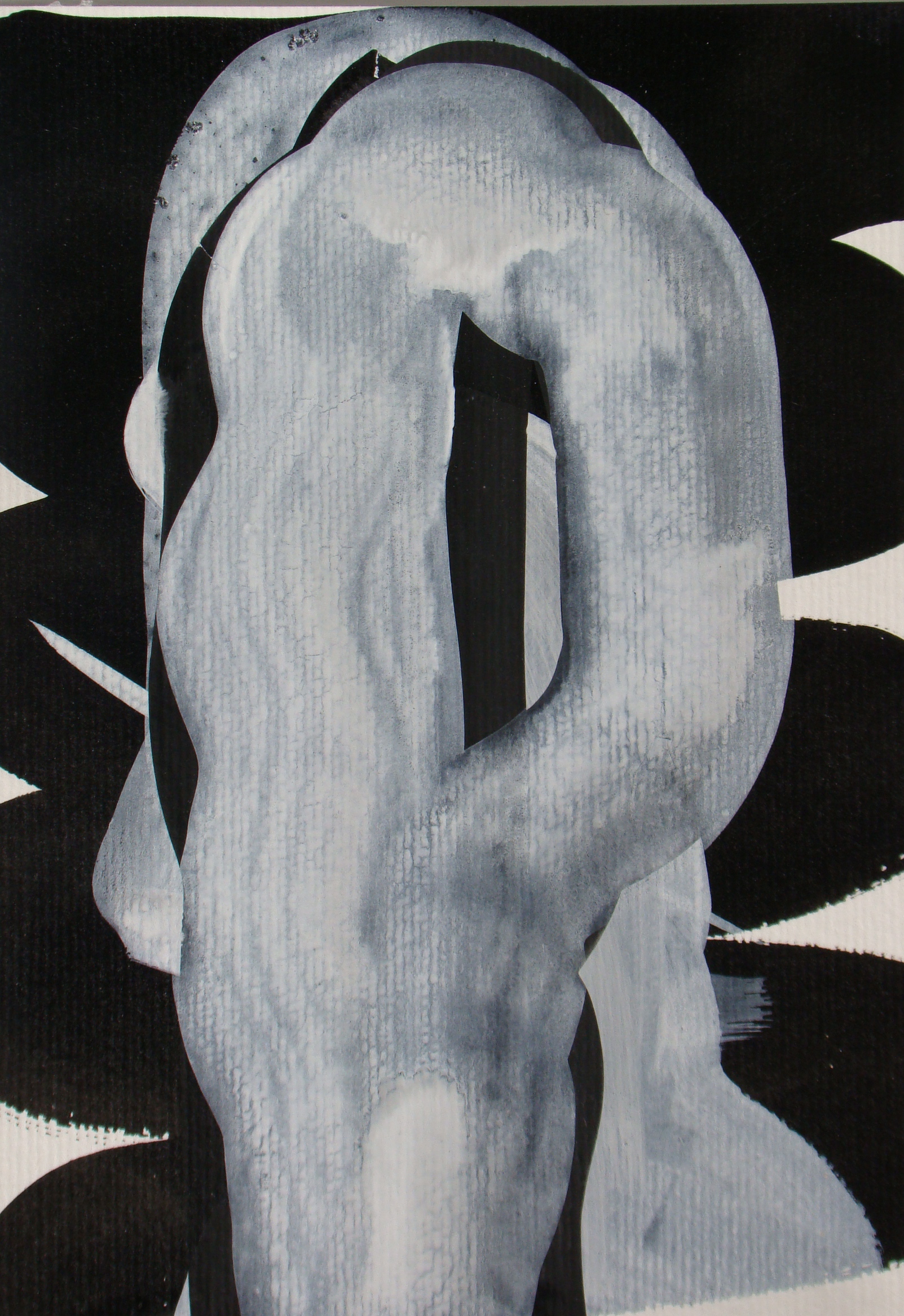 Emma Smith We wait in the water Mixed media on paper 180x 125mm 2013