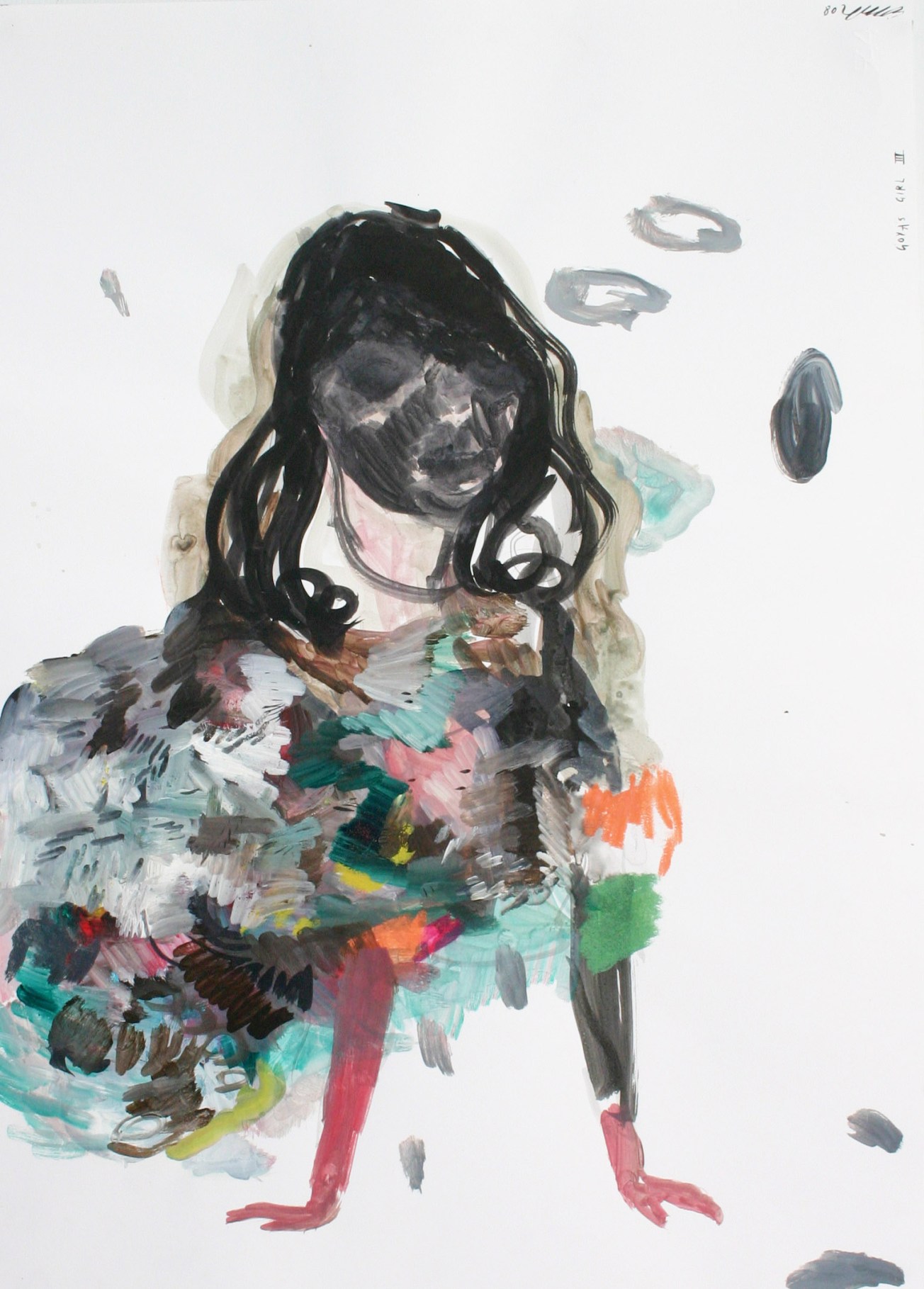 Emma Smith, Goya's girl, Mixed media on paper, 420 x 594 mm. 2009
