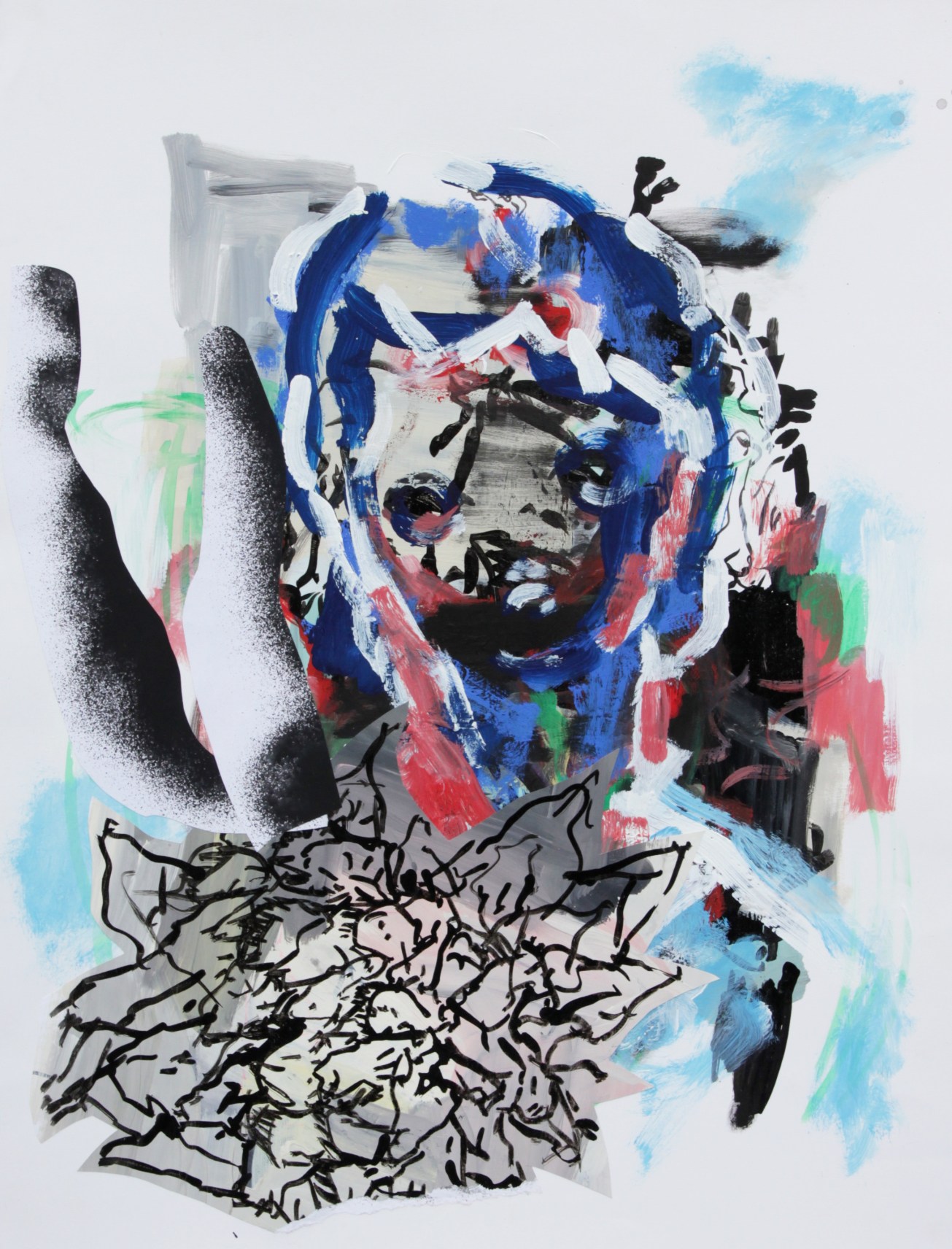 Emma Smith, The Song of Solder , Mixed media on paper, 420 x 594 mm, 2010