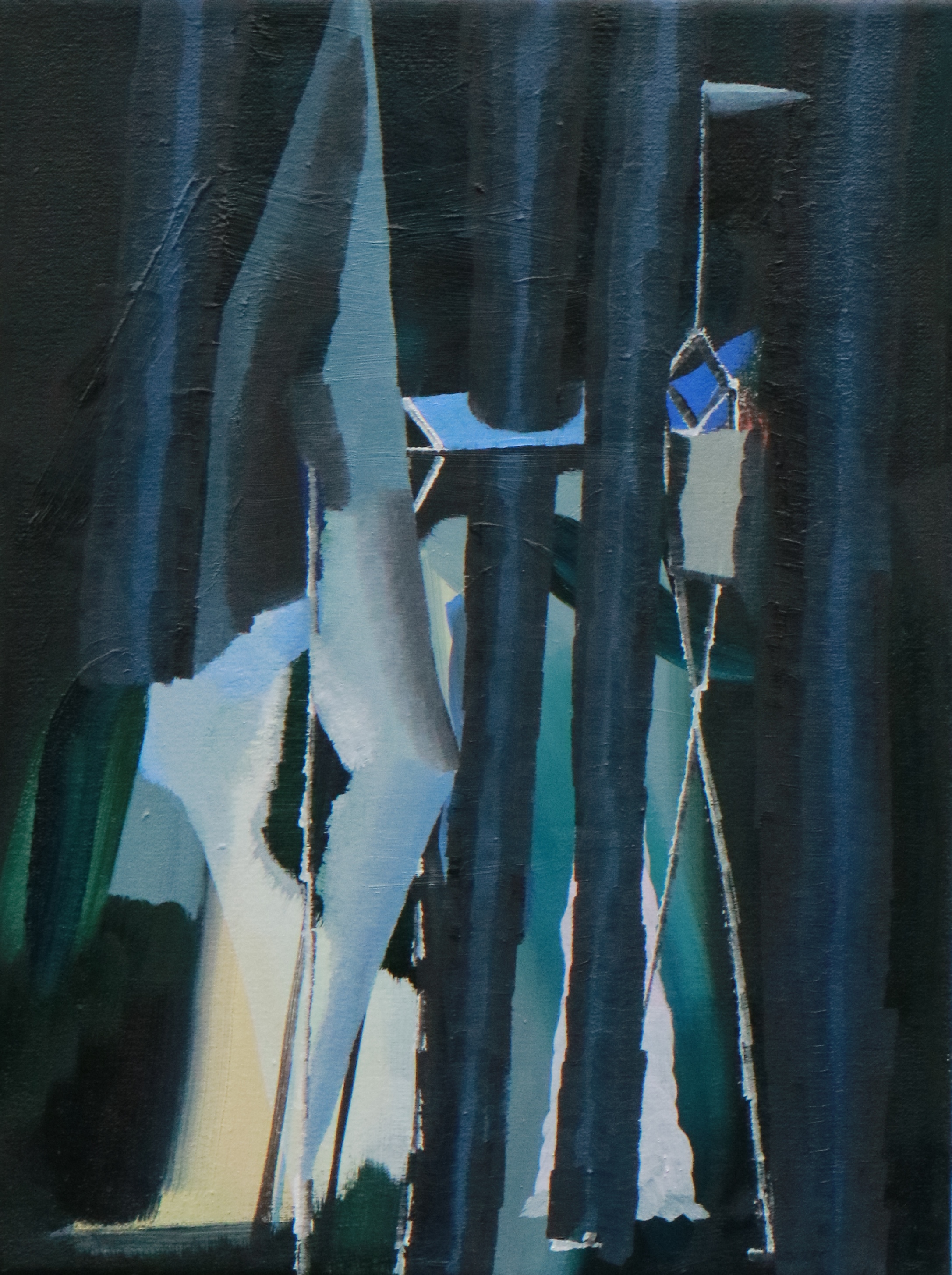 Emma Smith, Confidence course, Oil on canvas, 2015