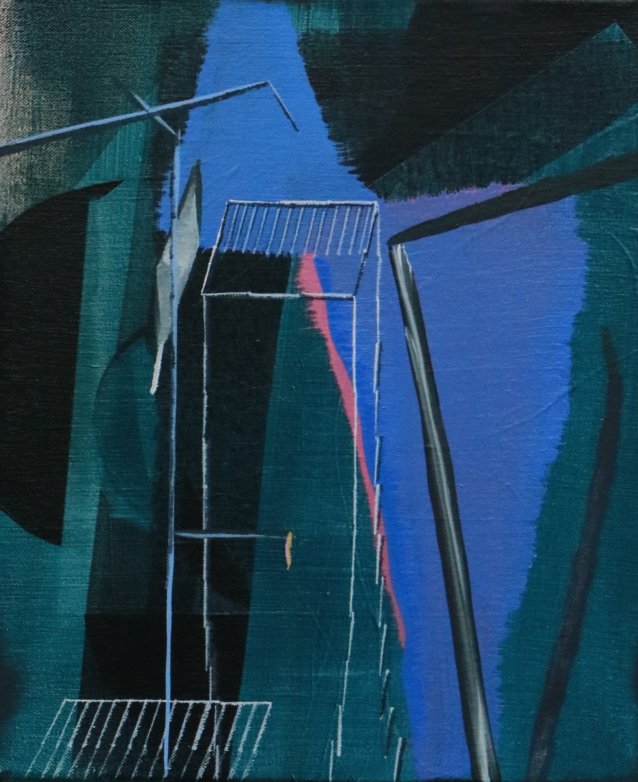 Emma Smith, Night catch, Oil on canvas, 2015