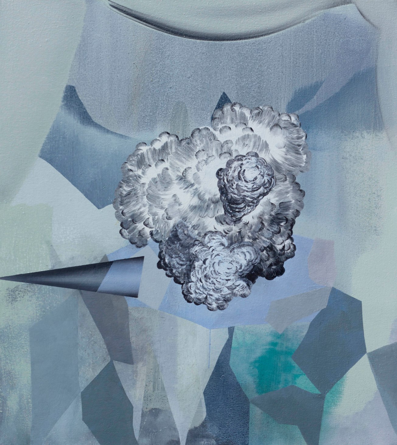 Fulmination fixture, 450 x 500, Oil on canvas, 2018